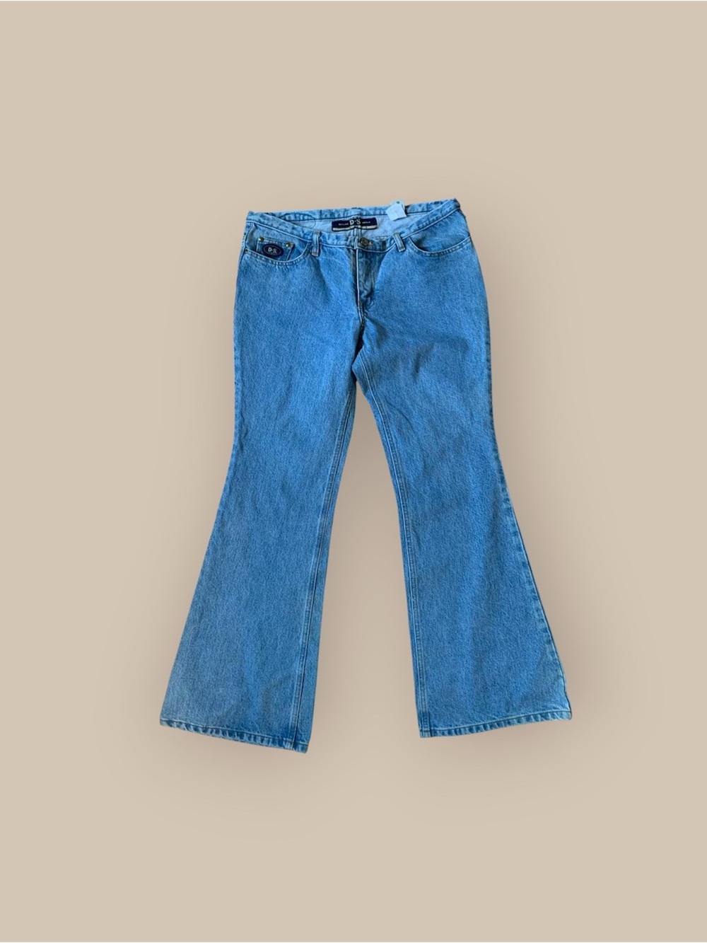 Vintage divine smile jeans low rise Blue Flare Jeans for Women